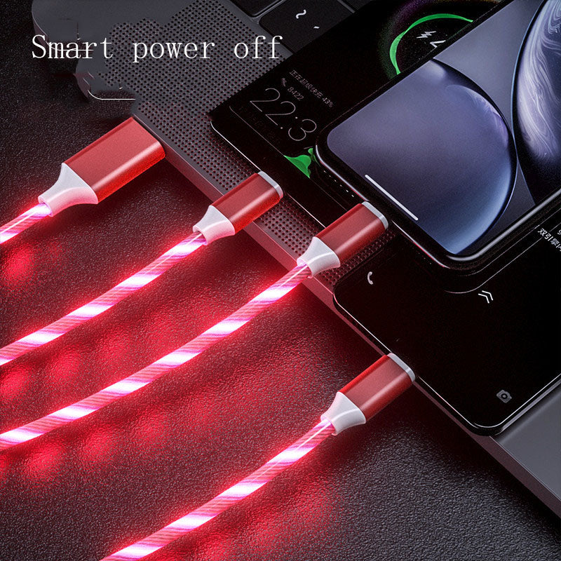3-in-1 LED Flowing Light Charging Cable