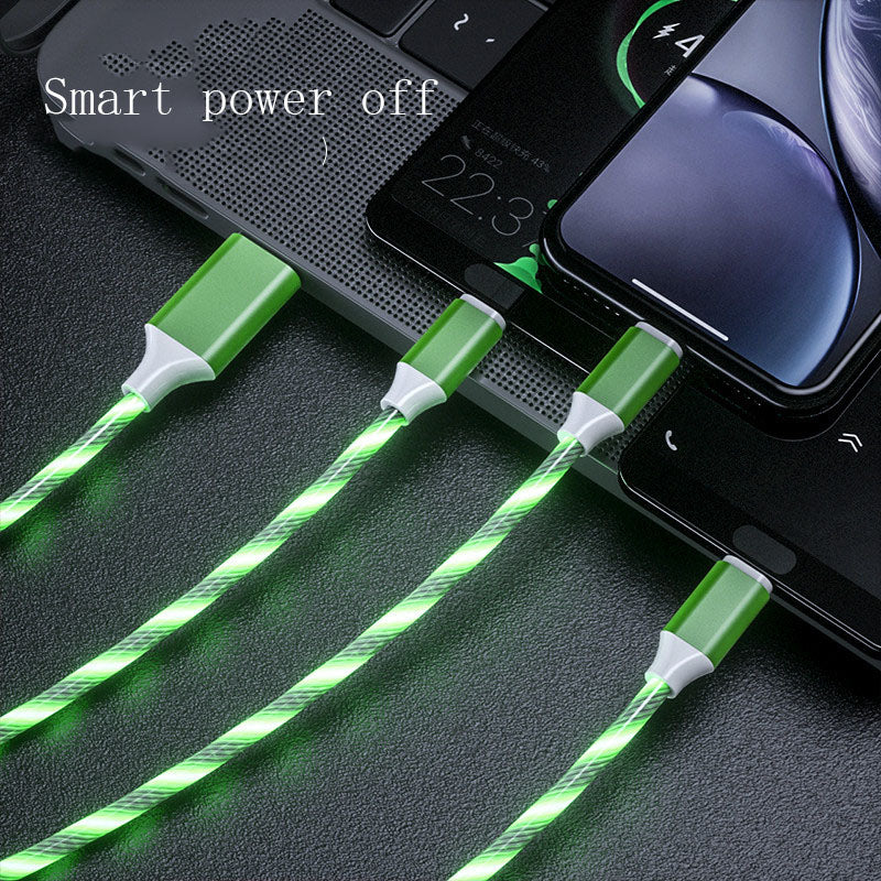 3-in-1 LED Flowing Light Charging Cable