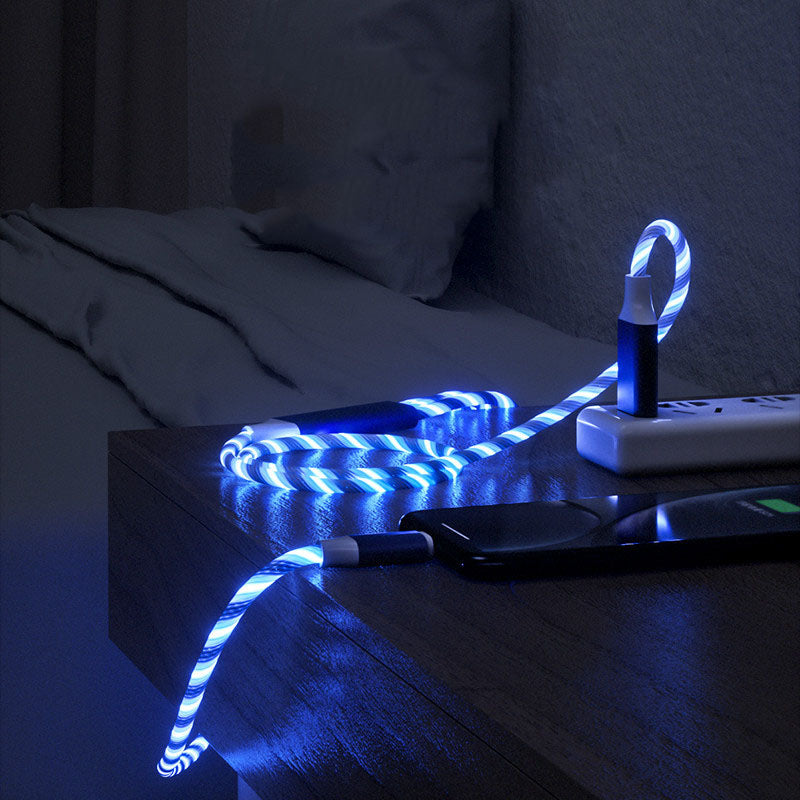3-in-1 LED Flowing Light Charging Cable