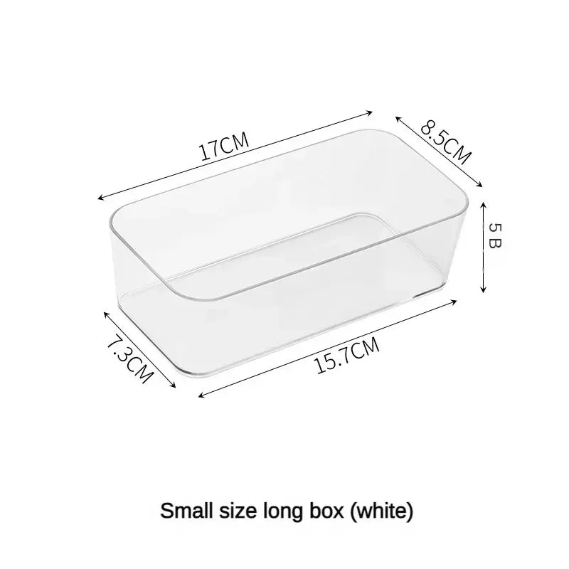 Clear Stackable Drawer Organizer Bins