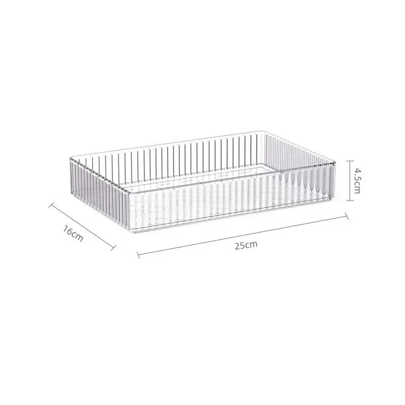 Clear Stackable Drawer Organizer Bins