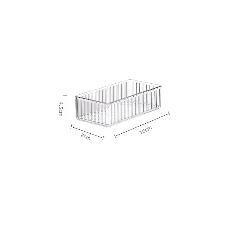 Clear Stackable Drawer Organizer Bins