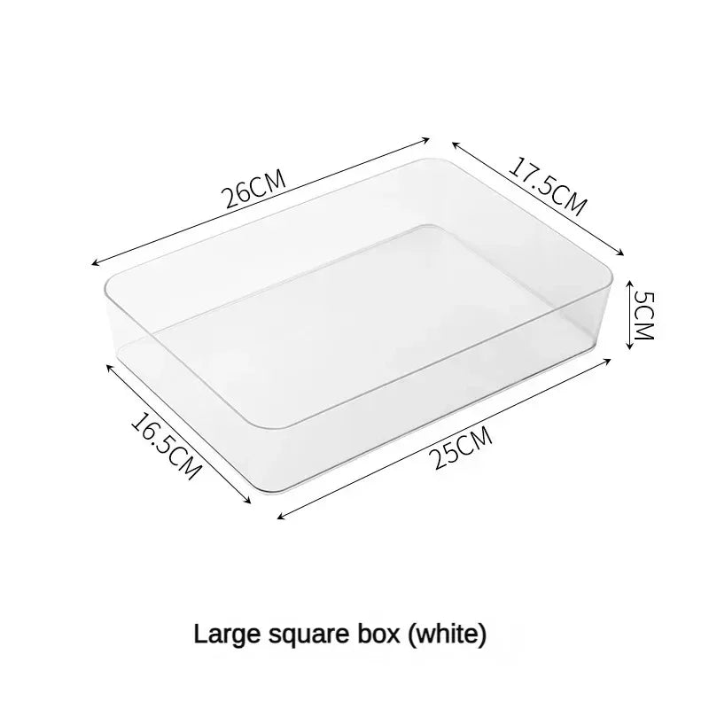 Clear Stackable Drawer Organizer Bins