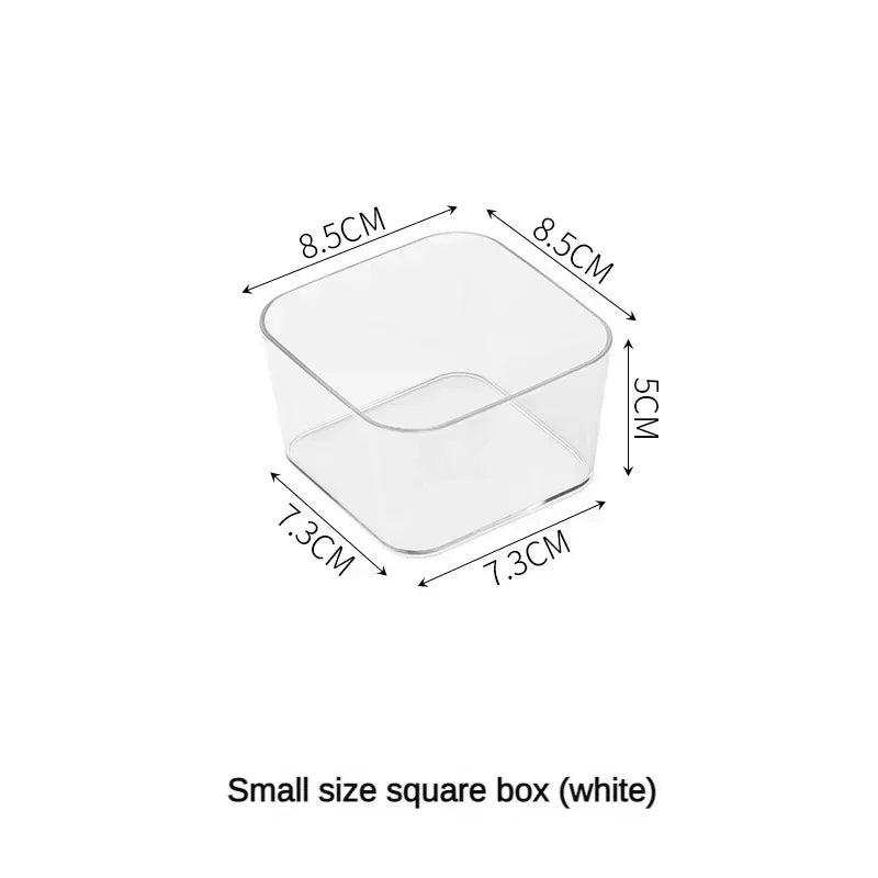 Clear Stackable Drawer Organizer Bins