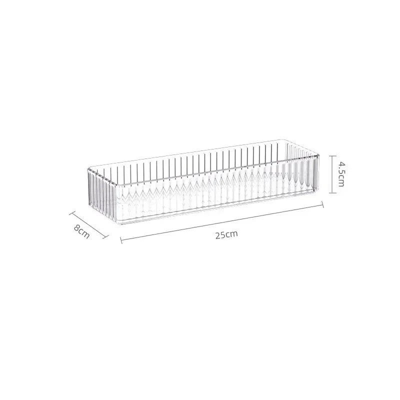 Clear Stackable Drawer Organizer Bins