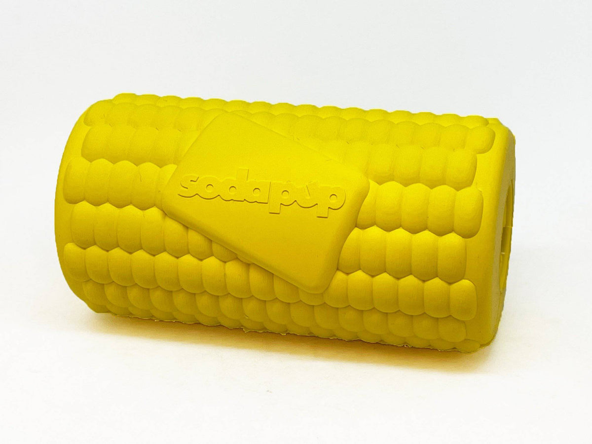 SodaPup Corn on the Cob Treat Dispenser Toy (USA Made)